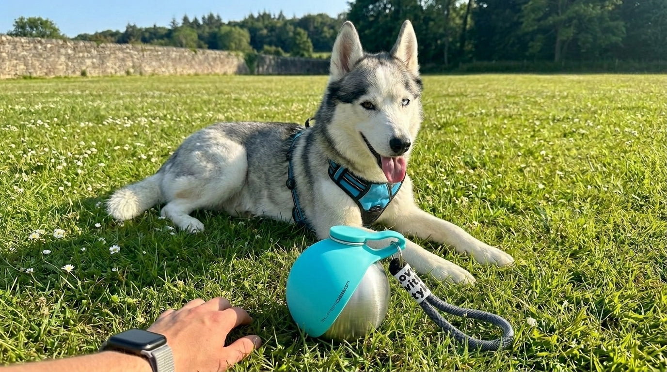 Botella Esfera para Perros — Hidratación con Estilo en cada Paseo